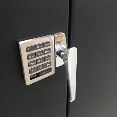 Electronic Locking Cabinet F89358BK, 36"x24"x78"