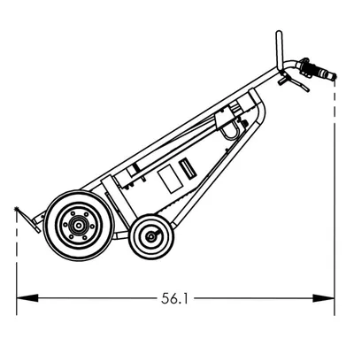 Drum Hand Truck F89484C, 800 lb. Capacity
