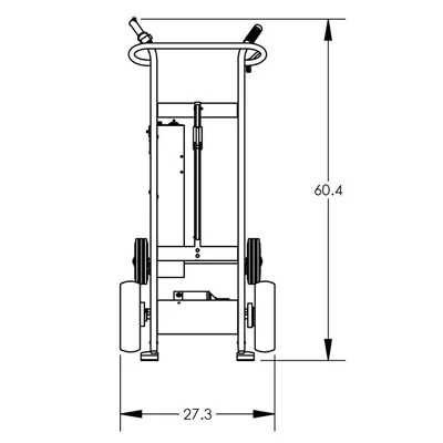Drum Hand Truck F89484F, 800 lb. Capacity