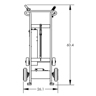 Drum Hand Truck F89503F, 800 lb. Capacity BP