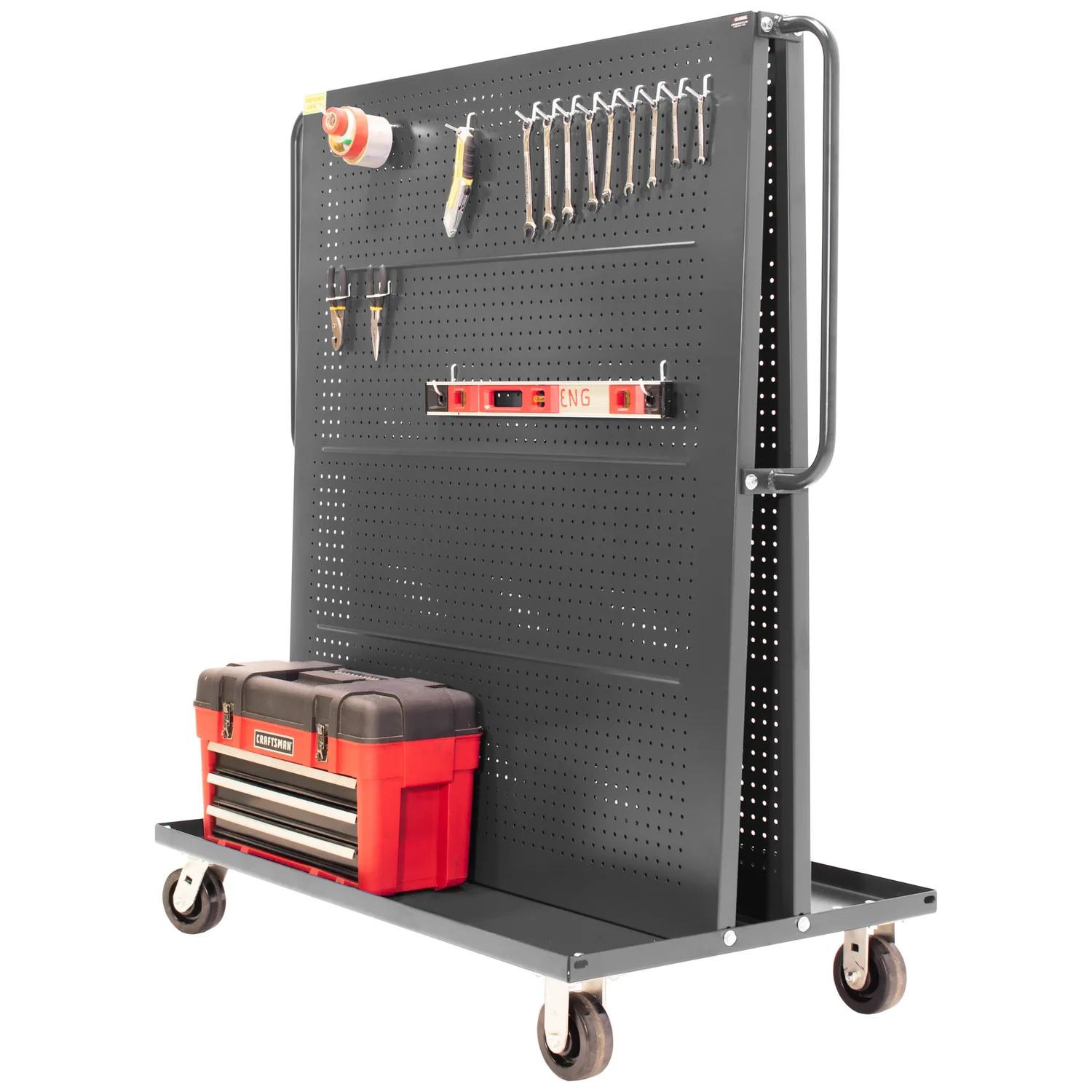 Valley Craft Gray A-Frame Tool Cart 48”x30”x62” 1,000lbs.