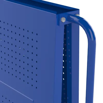 Valley Craft Blue A-Frame Tool Cart 48”x30”x62” 1,000 lbs. Top Close Up