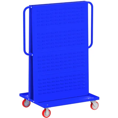 Valley Craft Blue A-Frame Bin Cart 48”x30”x62” 1,000 lbs. Side 4