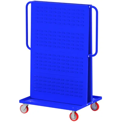 Valley Craft Blue A-Frame Bin Cart 36”x30”x62” 1,000 lbs. Side 2