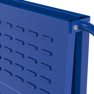 Valley Craft Blue A-Frame Bin Cart 36”x30”x62” 1,000 lbs. Top Corner