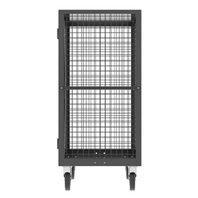 Valley Craft Gray Security Cart 60x30x66 2,000 lbs. Side View