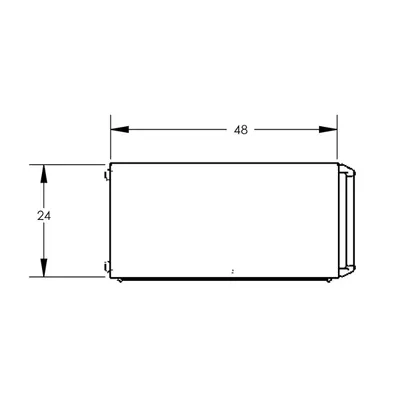 Valley Craft Blue Security Cart 48x24x66 2,000 lbs. BP 2
