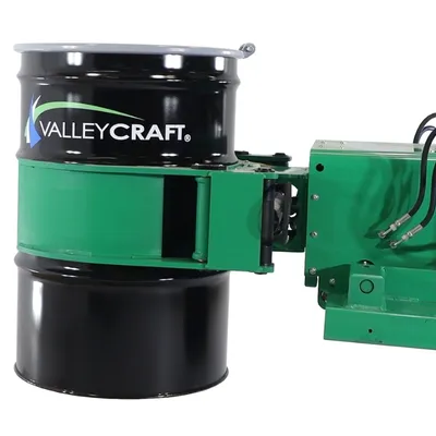 Valley Craft Hydra Grip Drum Clamp Battery Powered 360° Rotation 2,000 lb. Capacity Black Drum Upright