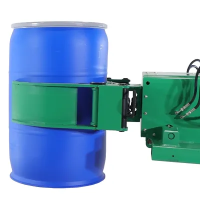 Valley Craft Hydra Grip Drum Clamp Battery Powered 360° Rotation 2,000 lb. Capacity Blue Upright View