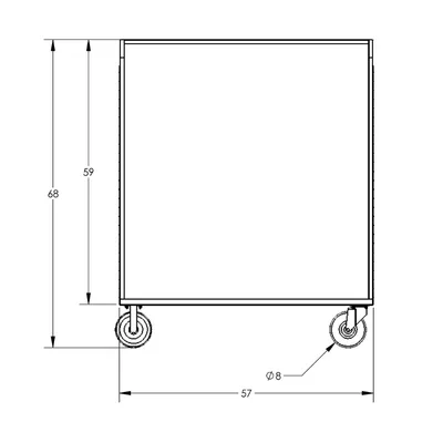 Cage Cart F89729VCBL, 1,600 lb. Capacity