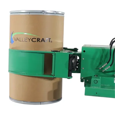 Valley Craft Green Battery Powered Drum Clamp 2,000 lb. Capacity Straight View