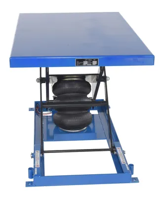Vestil ABLT-1000 pneumatic lift table shown from an alternate angle