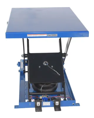 Vestil ABLT-1000 pneumatic lift table shown from an alternate angle