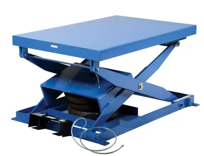 Vestil ABLT-2000 pneumatic lift table shown from an alternate angle