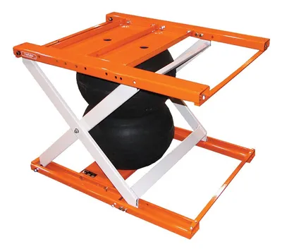 Vestil ABLT-H-2-32 pneumatic lift table shown from an alternate angle