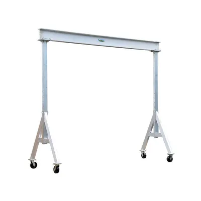 Vestil AHA-6-10-12 Aluminum Adjustable Height Gantry Crane with Phenolic Casters