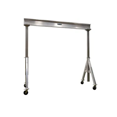 Vestil AHA-6-12-12 Aluminum Adjustable Height Gantry Crane with Phenolic Casters