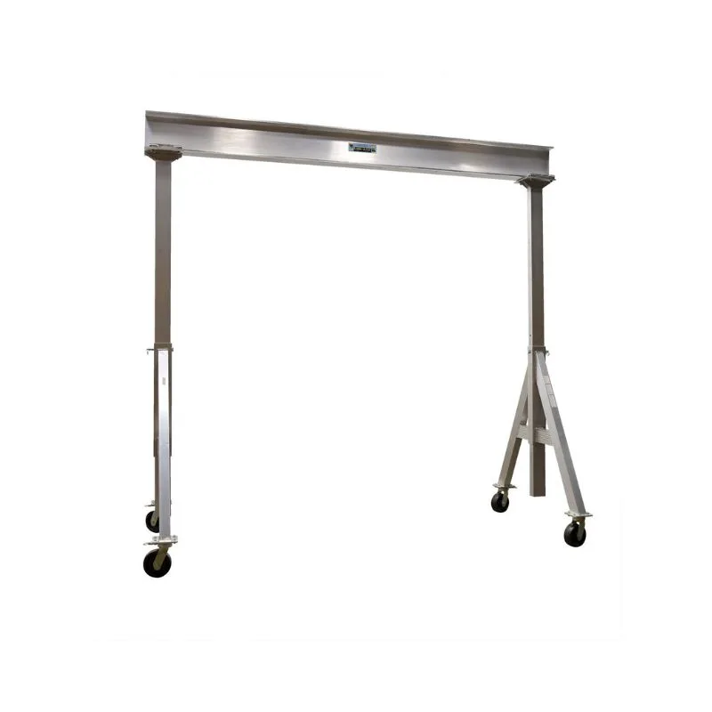 Vestil AHA-6-12-12 Aluminum Adjustable Height Gantry Crane with Phenolic Casters