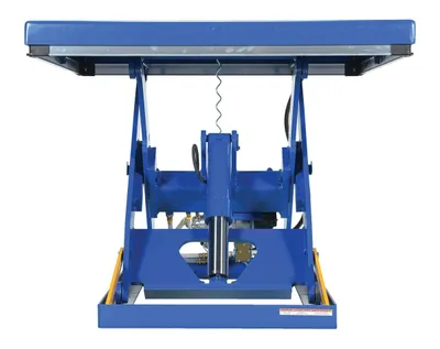Vestil AHLT-4848-3-43 pneumatic lift table shown from an alternate angle