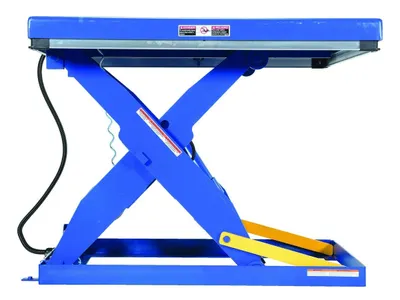 Vestil AHLT-4848-3-43 pneumatic lift table shown from an alternate angle
