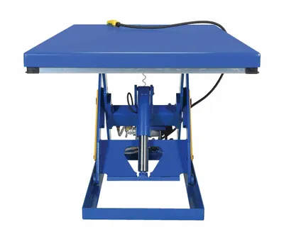 Vestil AHLT-4872-3-43 pneumatic lift table shown from an alternate angle