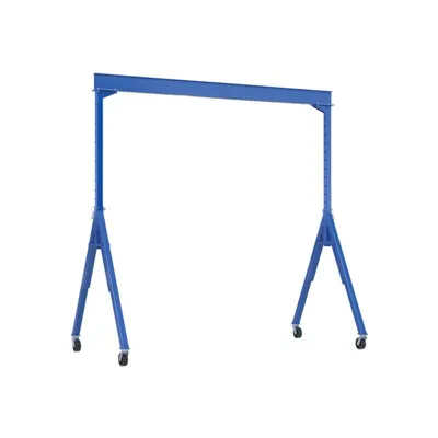 Vestil AHS-6-15-16-TLC Steel Adjustable Height Gantry Crane with Total Locking Phenolic Casters