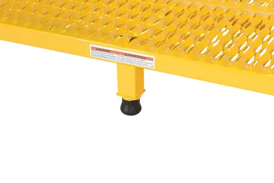 Vestil AHW-L-2496 step stool shown from an alternate angle