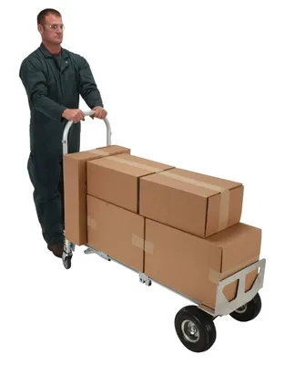 Vestil ALUM-CONV-B hand truck shown from an alternate angle