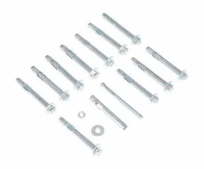 Vestil AS-124-12PK Steel Concrete Sleeve Anchor Bolts