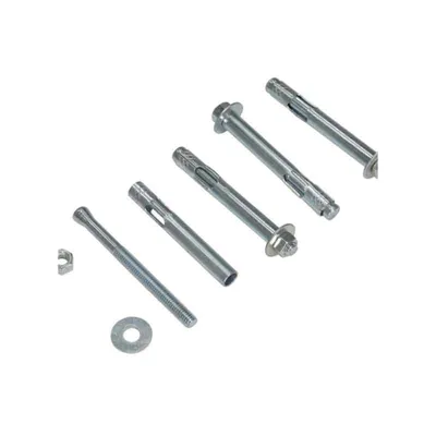 Vestil AS-124-4PK Steel Concrete Sleeve Anchor Bolts