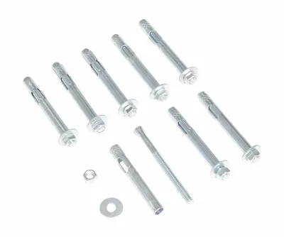 Vestil AS-124-8PK Steel Concrete Sleeve Anchor Bolts