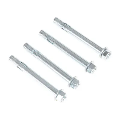 Vestil AS-346-4PK Steel Concrete Sleeve Anchor Bolts