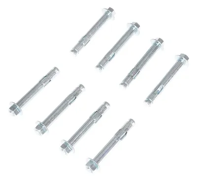 Vestil AS-584-8PK Steel Concrete Sleeve Anchor Bolts 2