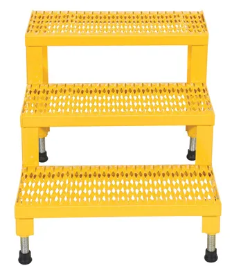 Vestil ASP-24-3 step stool shown from an alternate angle