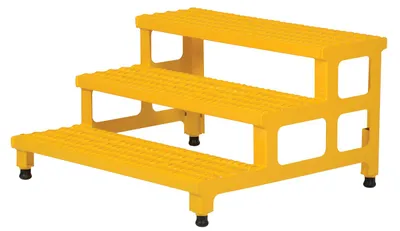 Vestil ASP-36-3 step stool shown from an alternate angle