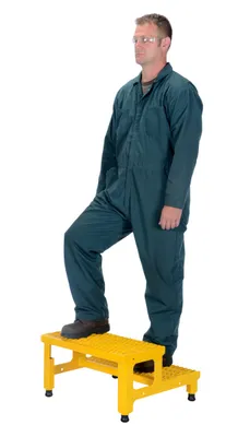 Vestil ASP-36 step stool shown from an alternate angle