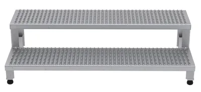 Vestil ASP-48-SS step stool shown from an alternate angle