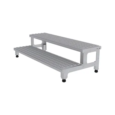 Vestil ASP-48-SS Stainless Steel Adjustable Step Mate Stand 2 Step