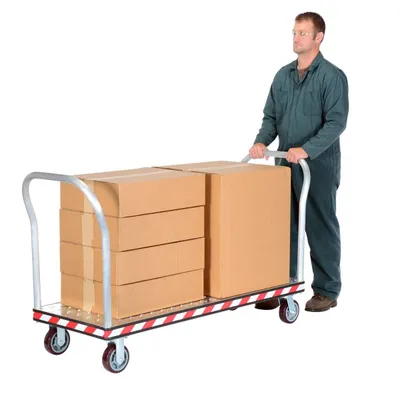 Vestil ATP-C-2460-2HDL flatbed cart shown from an alternate angle