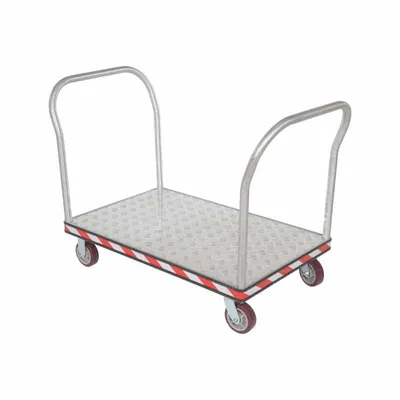Vestil ATP-C-3048-2HDL Aluminum Heavy Duty Dual Handle Tread Plate Platform Truck