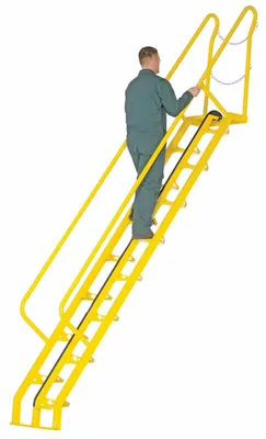 Vestil ATS-10-56 ship ladder shown from an alternate angle