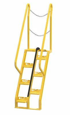 Vestil ATS-4-56 ship ladder shown from an alternate angle