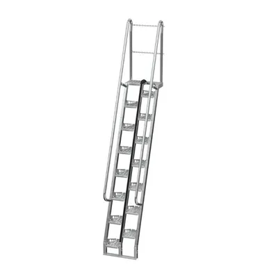 Vestil ATS-9-68-HDG Galvanized Alternate Tread Stair