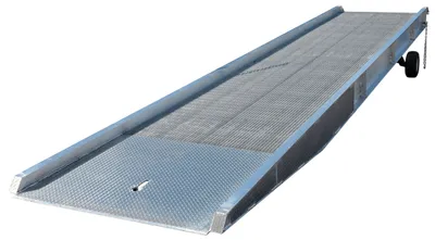Vestil AY-167230 yard ramp shown from an alternate angle