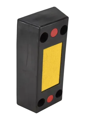 Vestil B-1224-6 Rubber Rectangle Molded Bumper