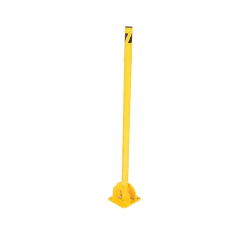 Vestil BOL-FD-36-Y Steel Fold-Down Galvanized Bollard