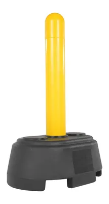Vestil BOL-PBB-P-56-Y Plastic Portable Bollard With Base