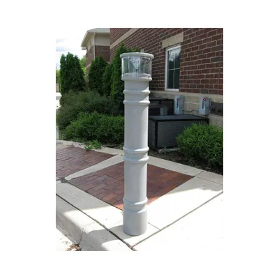 Vestil BPC-DM-LUV-GY Polyethylene Metro with UV Light Bollard Coverz