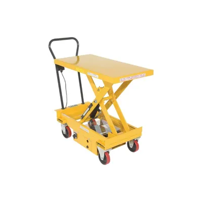 Vestil CART-1000-DC Steel DC Powered Hydraulic Single Scissor Cart
