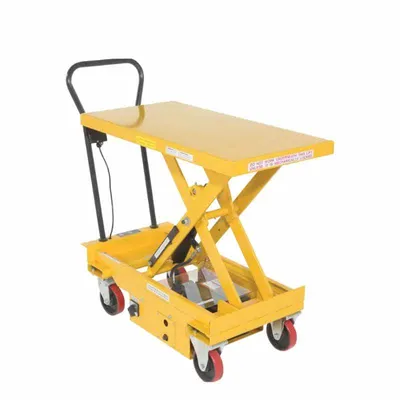 Vestil CART-1000-DC Steel DC Powered Hydraulic Single Scissor Cart